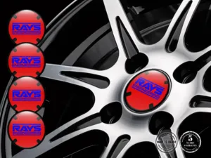 Rays Adesivo Silicone Logo Badge Cerchio Lusso